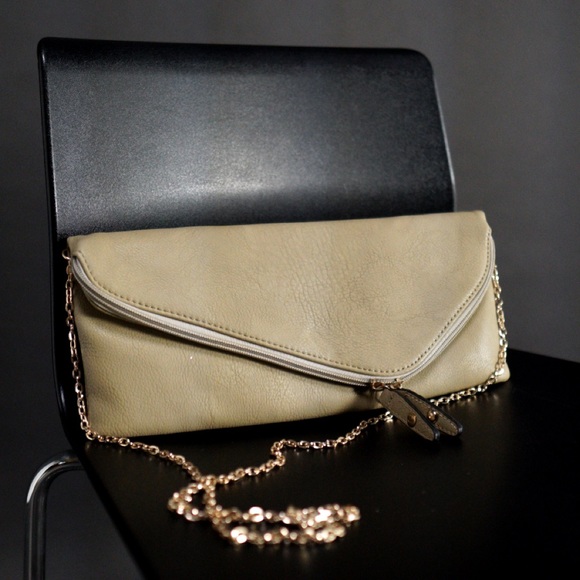 Beige clutch/shoulder bag - Picture 1 of 1
